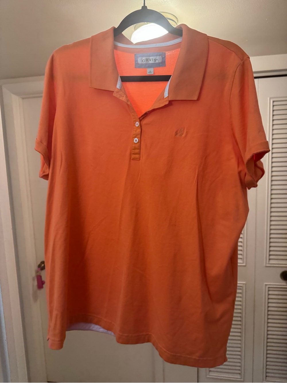 Orvis Men's Polo XL Bright Orange